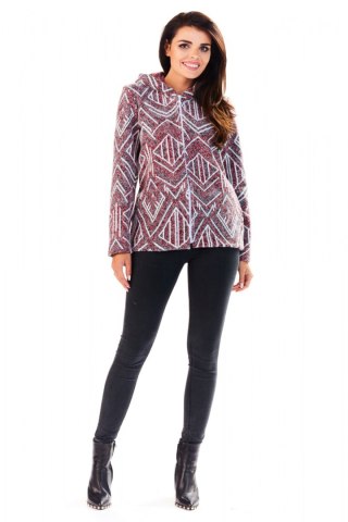 Kurtka Damska Model M144 Wzór Bordo - Infinite You