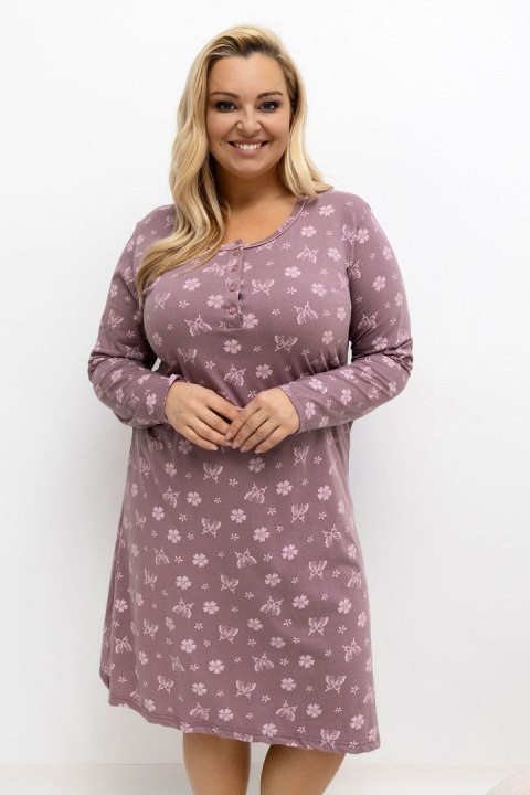 Koszula Nocna Plus Size Model DU-KN-FP-603.15P Dark Pink - Forever Pink
