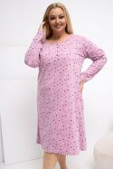 Koszula Nocna Plus Size Model DU-KN-FP-607.04P Dark Pink - Forever Pink