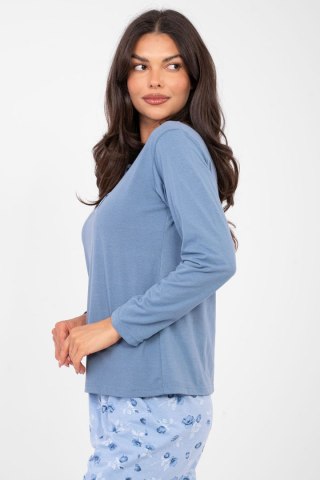Piżama Damska Model DU-PI-FP-007.69 Grey/Blue - Forever Pink