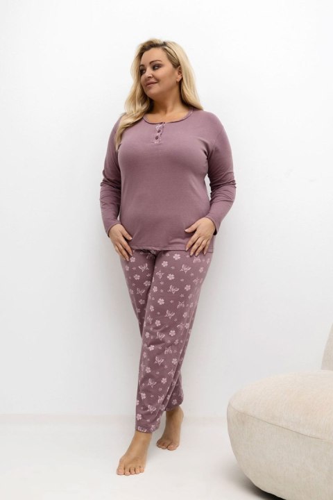 Piżama Damska Plus Size Model DU-PI-FP-500.25 Dark Pink - Forever Pink