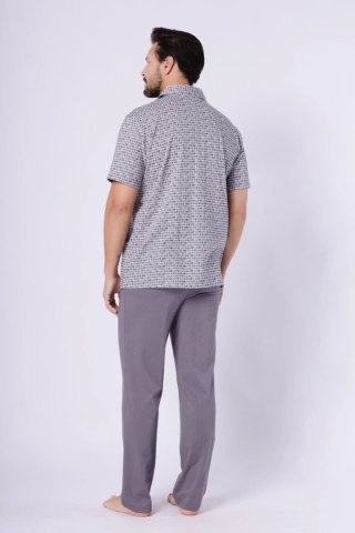Piżama Męska Model Kacper 1747 Stal - M-Max