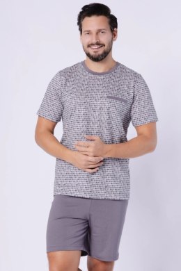 Piżama Męska Model Karol 1751 Stal - M-Max