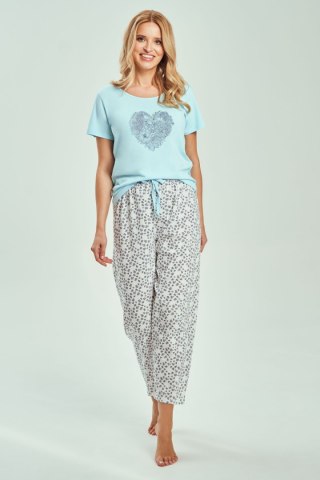 Piżama Damska Model Alessia 3513 Błękit - Taro