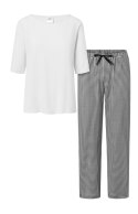 Piżama Damska Model Alexandra 177096 White/Black - Momenti Per Me