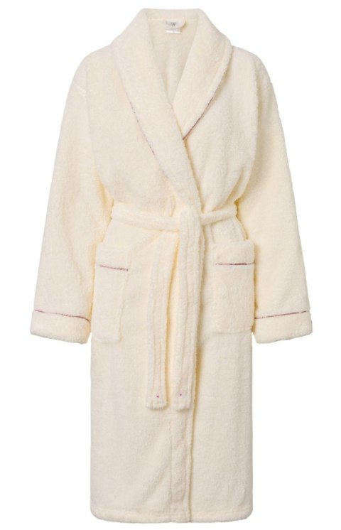 Szlafrok Damski Model Dolce Vita 223350 Ecru/Dusty Pink - Momenti Per Me