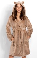 Szlafrok Damski Model Teddy 223560 Beige - Momenti Per Me