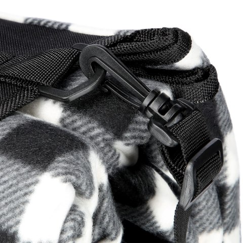 NC2311 KOC PIKNIKOWY BIAŁO-CZARNY 200x200 CM PE + ALU NILS CAMP