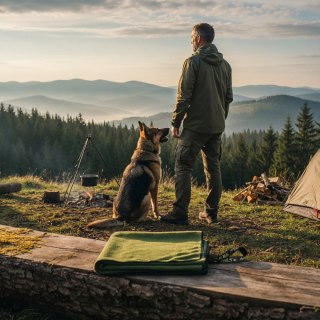 NCR15 RĘCZNIK Z MIKROFIBRY WOJSKOWY KHAKI 120x60 cm NILS CAMP