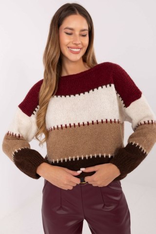 Sweter Damski Model MI-SW-2309.95 Bordo - Italy Moda