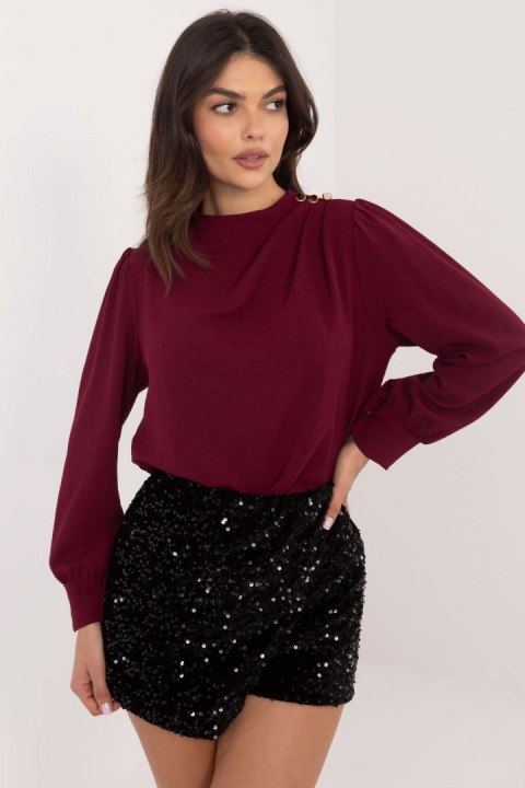 Bluzka Model MI-BZ-278519-1.40 Bordo - Italy Moda