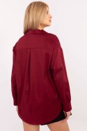 Koszula Damska Model DHJ-KS-9230.75P Bordo - Italy Moda