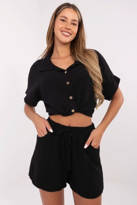 Szorty Damski Model MO-SN-9717.95 Black - Italy Moda