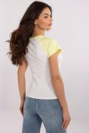 T-shirt Damski Model NM-TS-V7939.50 White/Yellow - NM