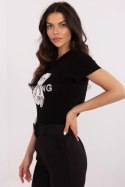 Tshirt Damski Model NM-TS-JX-09328.65P Black/Pink - NM