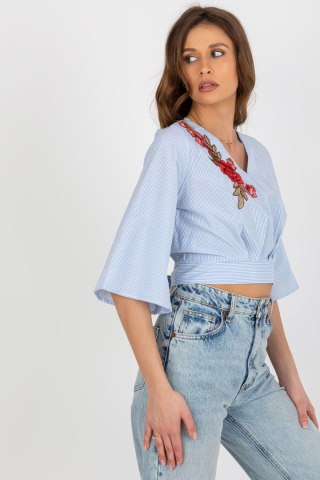 Bluzka Model LK-BZ-506243.78 White/Blue - Lakerta