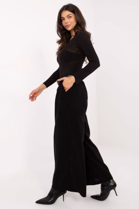 Spodnie Damskie Model IT-SP-FL5583.16P Black - Rue Paris