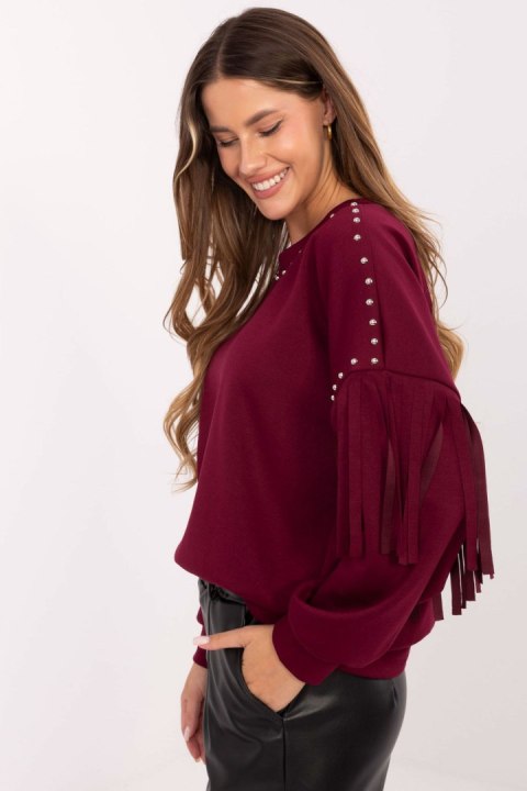 Bluza Damska Model IT-BL-21731.85 Bordo - Rue Paris