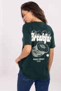 Tshirt Damski Model D12022M02645R Dark Green - Sublevel