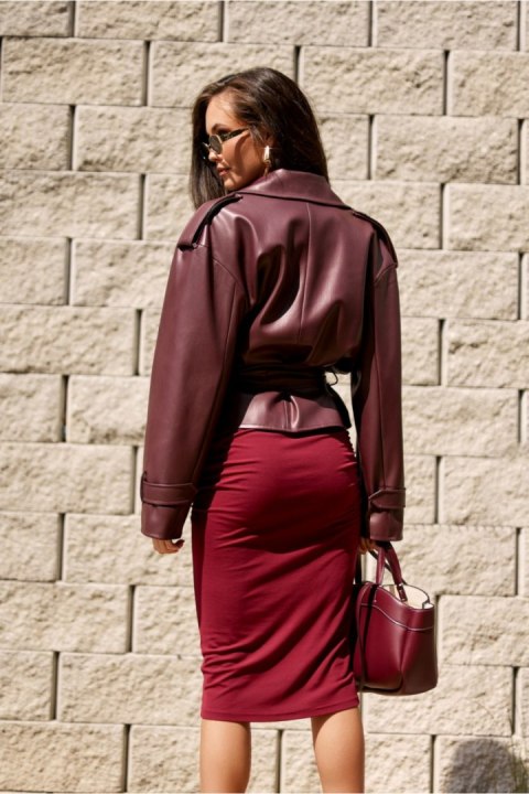 Kurtka Damska Model Lorina BOR KUR0031 Bordo - Roco Fashion