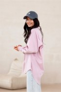 Koszula Damska Model Carolina ROZ BLU0155 Pink - Roco Fashion