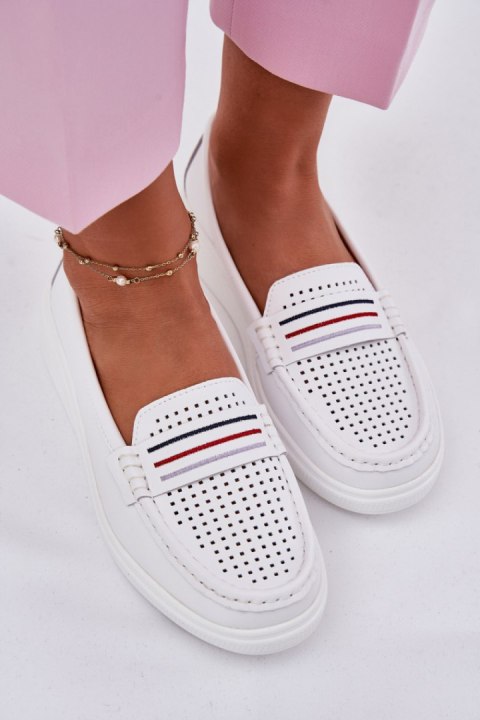 Mokasyny Model Dovema 25PB18-8447 White - Step in style