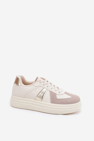 Buty Sportowe Model Goriette 8958 Beige - Step in style